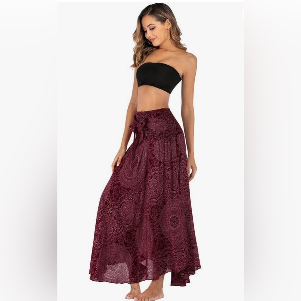 Bangkok Women’s Bohemian Tribal Print Midi Skirt.L SKU 228